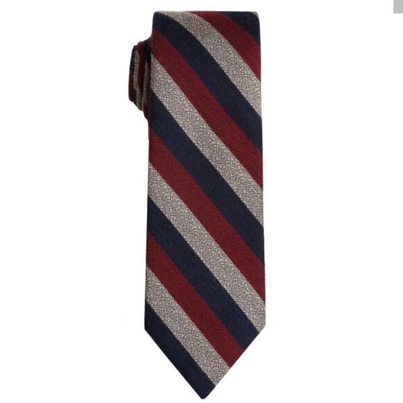 Knottery New York Diagonal Triple Stripe Tie - Picture 1 of 9